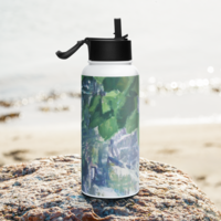 Stainless steel water bottle with a straw lid - Rain - Thumbnail 2