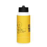 FFT Stainless steel water bottle with a straw lid - Thumbnail 1