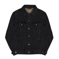 FFT - Unisex Black denim jacket - Thumbnail 1