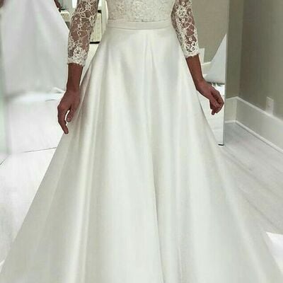 Elegant ball gown lace appliques wedding dress bridal gown - Thumbnail 1
