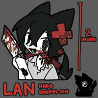 LAN Hard Enamel Pin - Thumbnail 1