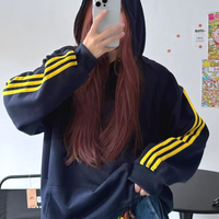 *Free Shipping*YELLOW STRIPED HOODIE - Thumbnail 3