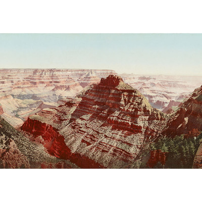 The grand canyon, arizona in 1898 - bird's eye view, panorama, vintage, reproduction, photograph, giclée, fine art, wall art
