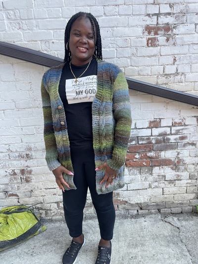 Hand-Knit Cardigan Sweater