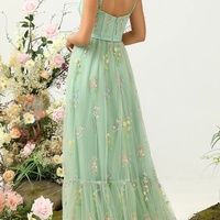 A-line lace embroidered long banquet gown ball gown - Thumbnail 1