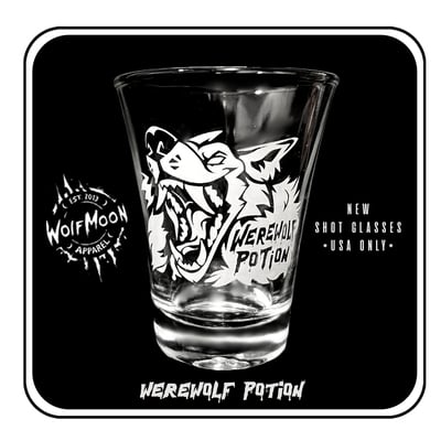 Werewolf potion shot glass