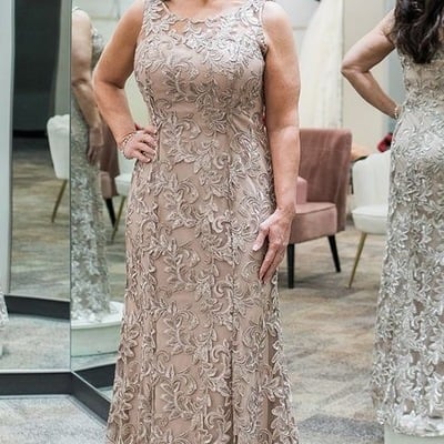 Mother of the bride dresses appliques sleeveless 