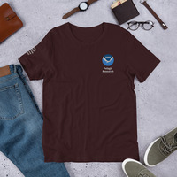 NOAA Pelagic Research Embroidered Unisex t-shirt with PIFSC Sleeve - Thumbnail 2