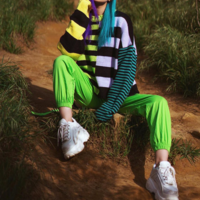 Color Block Striped Pullover Knit Sweater - Thumbnail 4