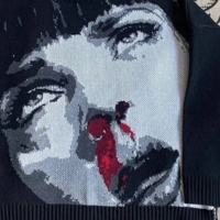 MIA'S BLOODY-NOSED KNIT SWEATER - Thumbnail 2