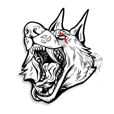 Werewolf Maw Sticker