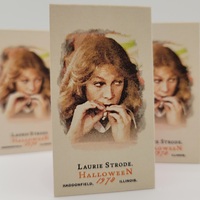Laurie Strode and Mary Jane Halloween Vintage Custom Horror Trading Card - Thumbnail 2