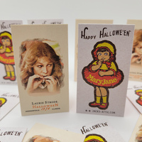 Laurie Strode and Mary Jane Halloween Vintage Custom Horror Trading Card - Thumbnail 7