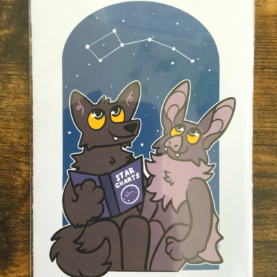 Starry night mini print