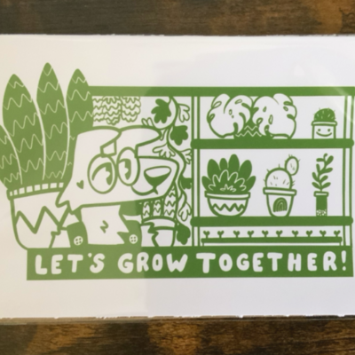 Let’s grow together mini print