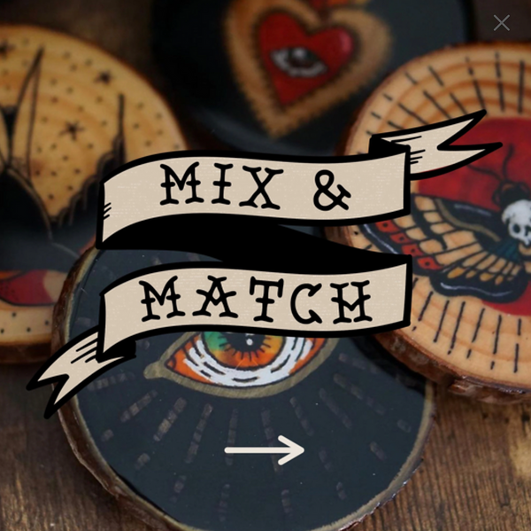 Mix & Match Wooden Coasters | 36 Designs to Choose