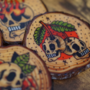 Skull Set of 4 Wooden Coasters -1