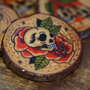 Skull Set of 4 Wooden Coasters -4