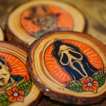 Psycho Killers Set of 4 Wooden Coasters 