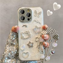 Silicone Case With Diamond For iPhone 16 15 14 13 IPS501