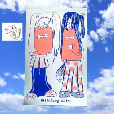 Matching shirt risograph print