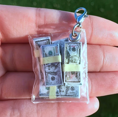 Free Shipping-MINI MONEY BAG KEYCHAIN