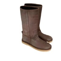 Knight boots handmade genuine leather women's flat ankle boots - Thumbnail 3