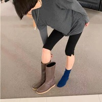 Knight boots handmade genuine leather women's flat ankle boots - Thumbnail 4