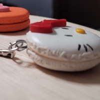 Macaron keychain cat - Thumbnail 1
