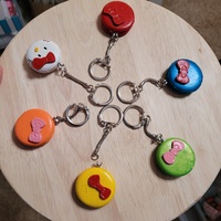 Macaron keychain cat - Thumbnail 2