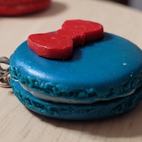 Macaron keychain blue - Thumbnail 1