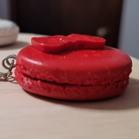 Macaron keychain red - Thumbnail 1