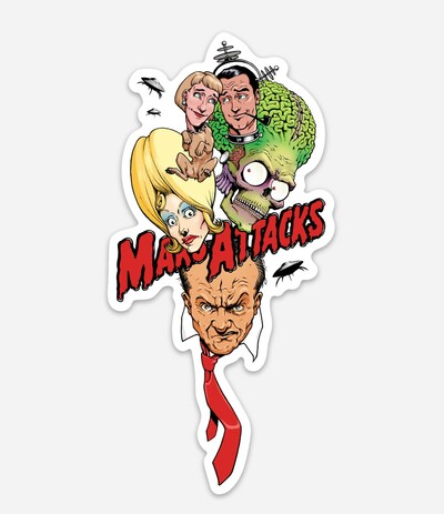 'Mars Attacks' Sticker (5x2.5)