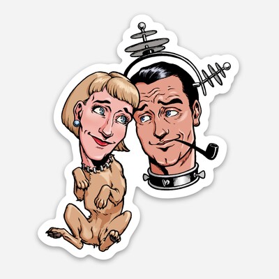 'mars attacks: the lovers' sticker (3x2)