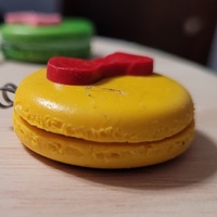 Macaron keychain yellow - Thumbnail 1