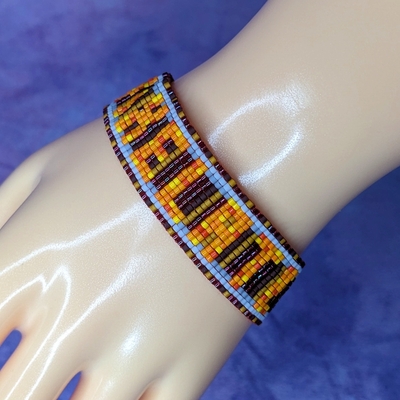 Pixel beaded bracelet - "pixelate" - Thumbnail 3