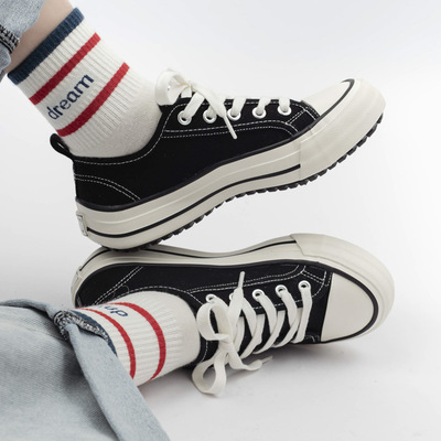 Black White Classic Canvas Shoes