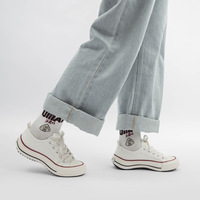 Black White Classic Canvas Shoes - Thumbnail 3