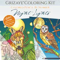 Coloring Kit: Night Lights - Thumbnail 1