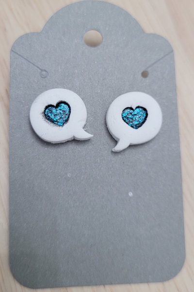 Heart Bubble Dark Blue