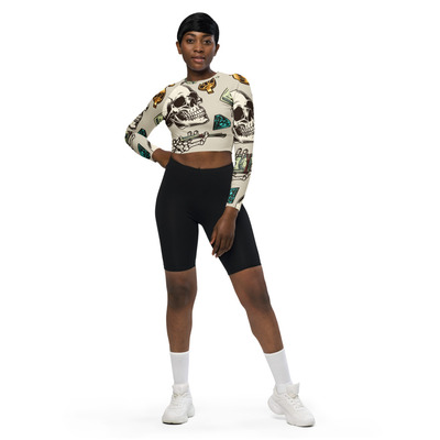 Fullbreedcustom recycled long-sleeve crop top