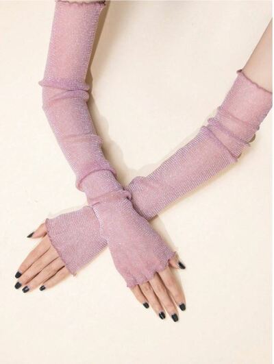 Pink Kira Kira Y2K Arm Warmers