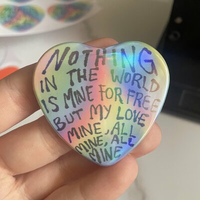 My love mine all mine button