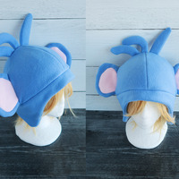 Monkey with Hair Fleece Hat  - Thumbnail 1