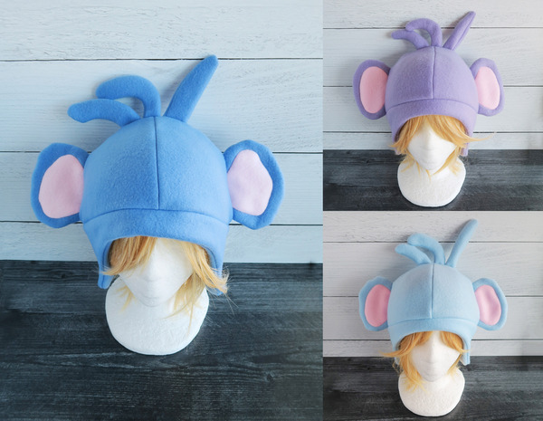 Monkey with Hair Fleece Hat 