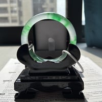 Jade Bracelet, Glutinous Rice Ice Seed, Yang Green Floating Color Bracelet, Jade Bracelet, Water Moisturizing and Transparent Green Jade Stone Gift - Thumbnail 3