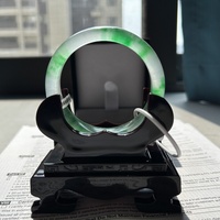 Jade Bracelet, Glutinous Rice Ice Seed, Yang Green Floating Color Bracelet, Jade Bracelet, Water Moisturizing and Transparent Green Jade Stone Gift - Thumbnail 7