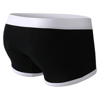 3PK Eagle printed Men's sexy underwear cotton blend mid-rise daily wearing boxer briefs Black DG6001-PJ - Thumbnail 2