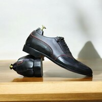 Handmade Genuine Cow-Hide Leather Brogue Toe Shoes For Men  - Thumbnail 1