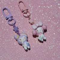 Melody/Kuromi Sleepy Keychain - Thumbnail 1